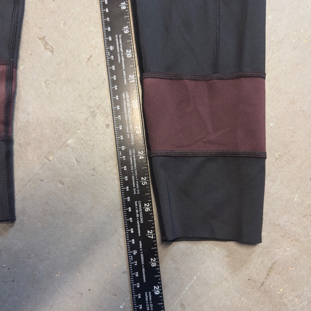 Cotopaxi Womens Black Maroon Mesh Panel High Rise Pocket Leggings Size L - Picture 8 of 8